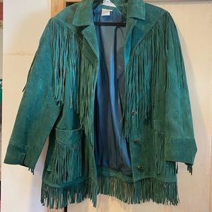 Women’s suede fringe jacket